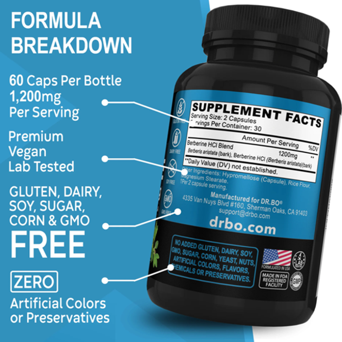 DR. BO Berberine Capsules 1200mg in Pakistan