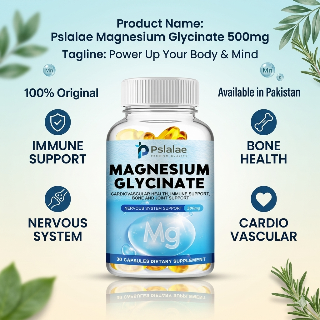 Pslalae Magnesium Glycinate Capsules 500mg In Pakistan