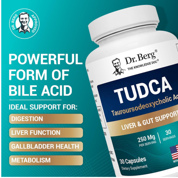 Dr. Berg Tudca Tauroursodeoxycholic Acid 250mg In Pakistan