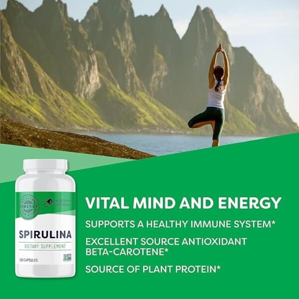 Vimergy Natural Spirulina Capsules - Image 2