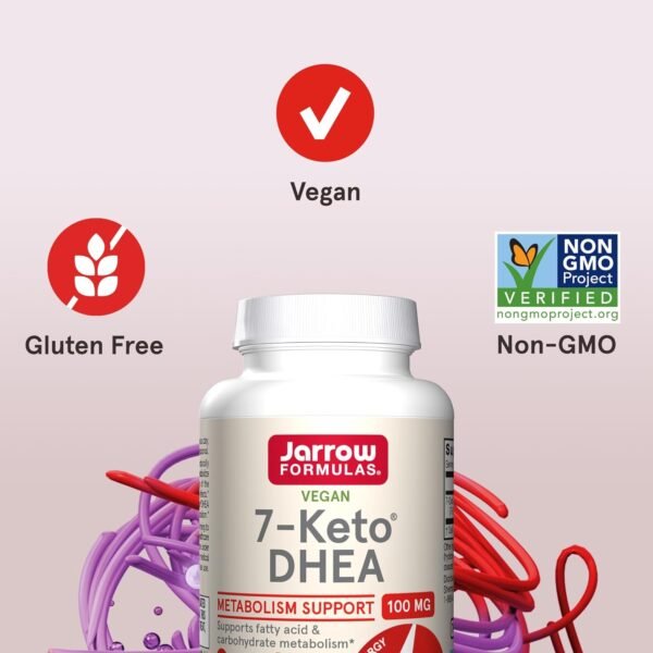 Jarrow Formulas Vegan 7-Keto DHEA Capsules - Image 2