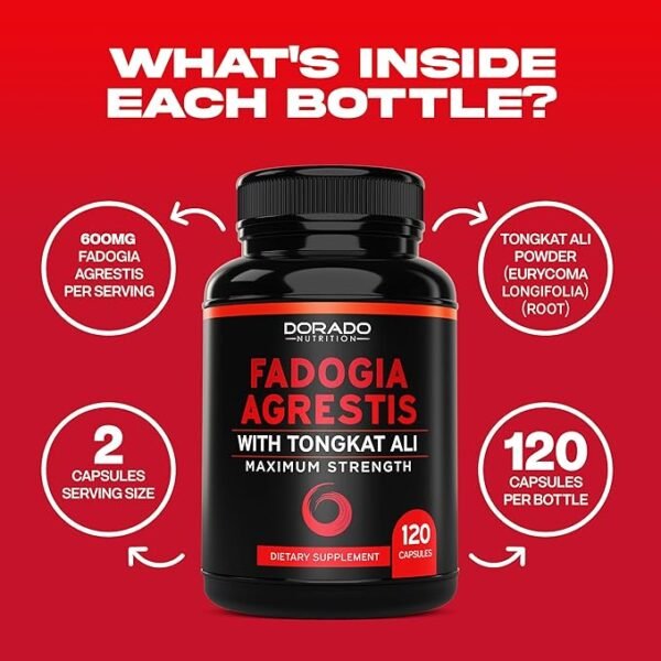 Dorado Fadogia Agrestis & Tongkat Ali Capsules - Image 3