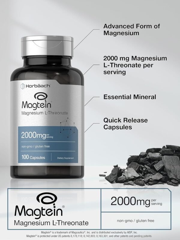 Horbaach Magtein Magnesium L-Threonate 2000mg - Image 3