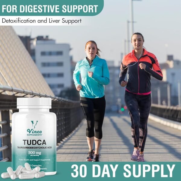 Vinco TUDCA Bile Salt Supplement (500mg) - Image 2