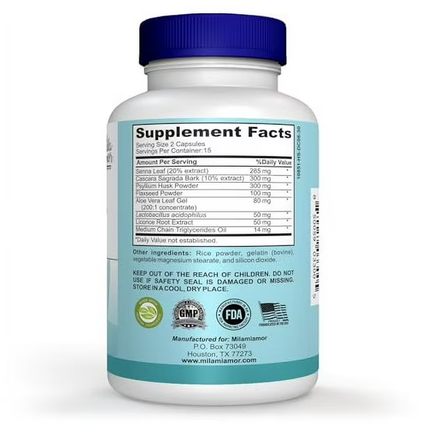 MilaMiamor 15-Day Cleanse Capsules