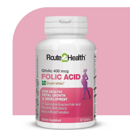 Route2Health Folic acid Qfolic 400mg
