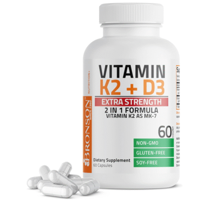 Bronson Vitamin K2 + D3 Capsules