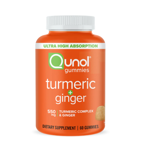 Turmeric + Ginger Gummies, 550mg Capsules