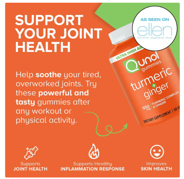 Turmeric + Ginger Gummies, 550mg Capsules - Image 2