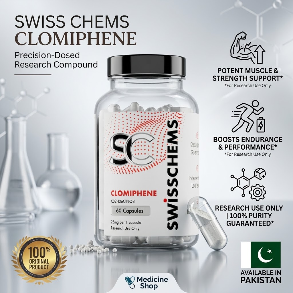 Swisschems Clomiphene 25mg Capsules In Pakistan