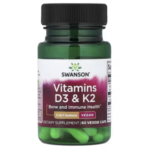 Swanson, Vitamins D3 & K2, 60 Caps In Pakistan