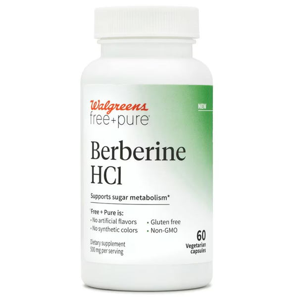 Walgreens Free & Pure Berberine HCI Capsules In Pakistan