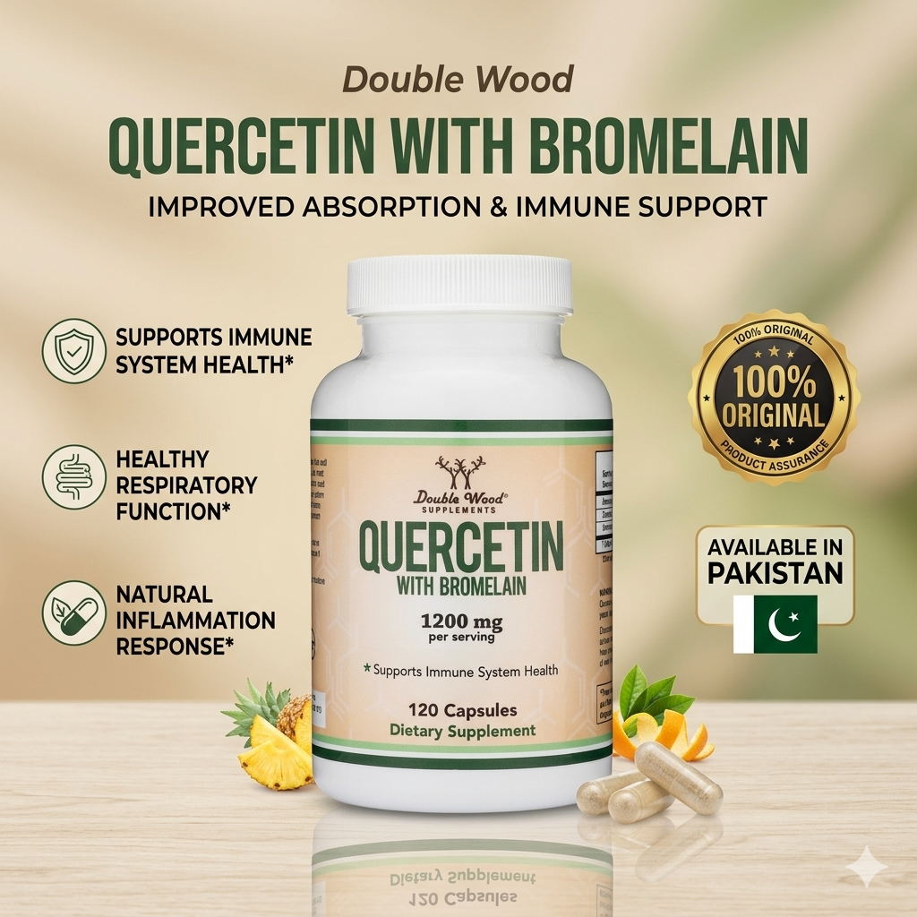 Double Wood Quercetin With Bromelain Capsules In Pakistan