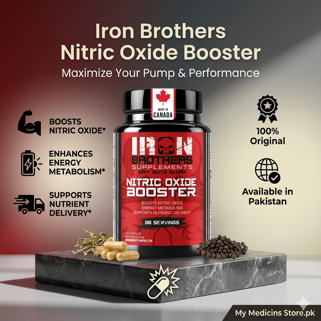 Iron Brothers Nitric Oxide Booster 60 Capsules In Pakistan