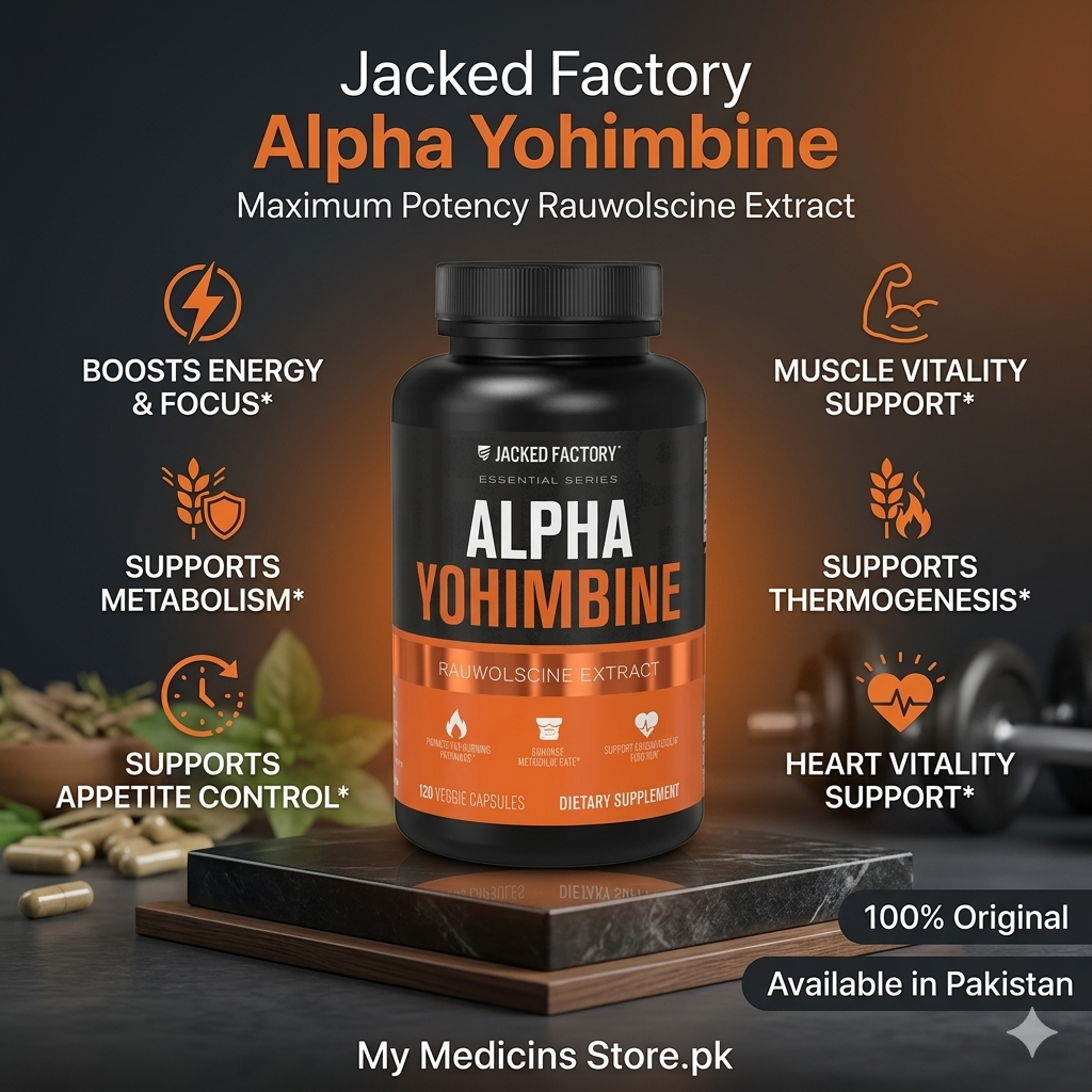 Jacked Factory Alpha Yohimbine 120 Capsules In Pakistan