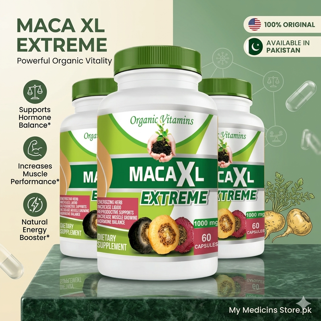 Organic Vitamins Maca Extreme 60 Capsules In Pakistan