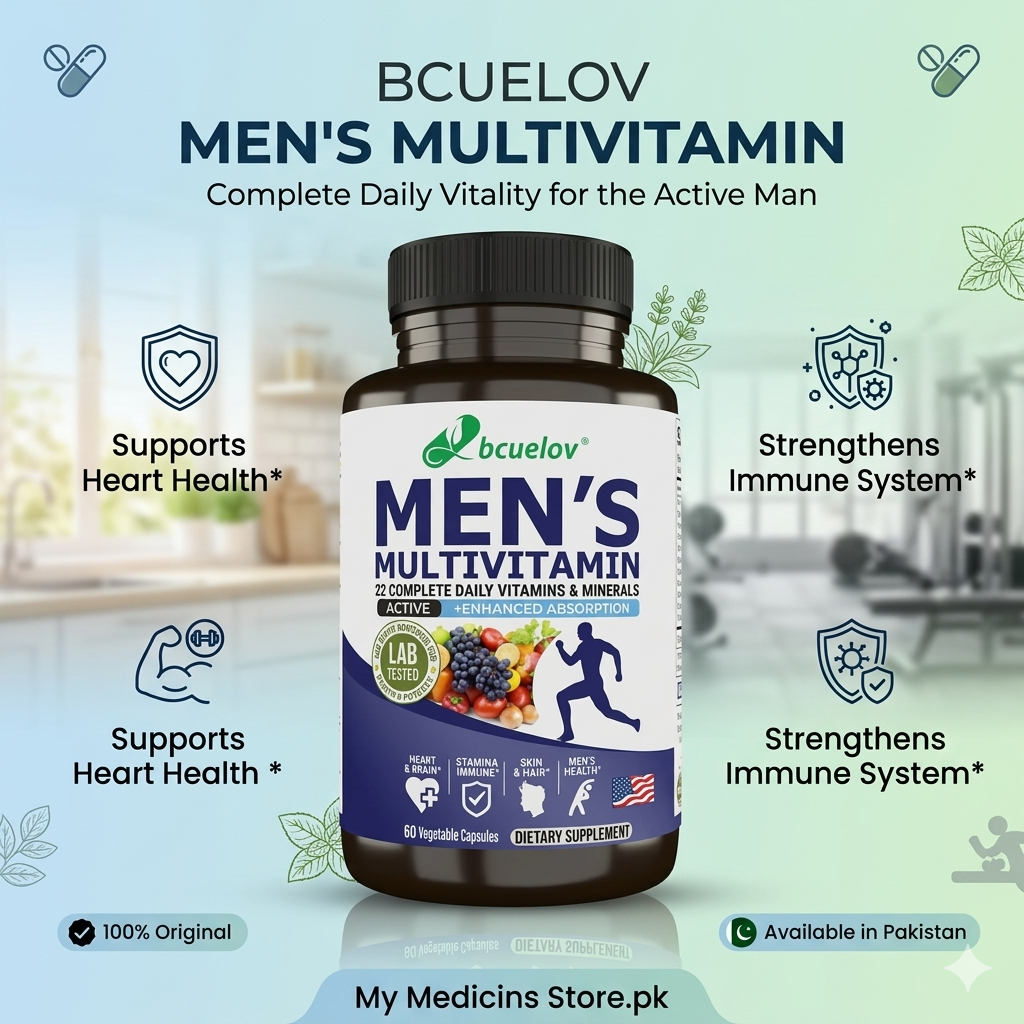 Bcuelov Men's Multivitamin 120 Capsules In Pakistan