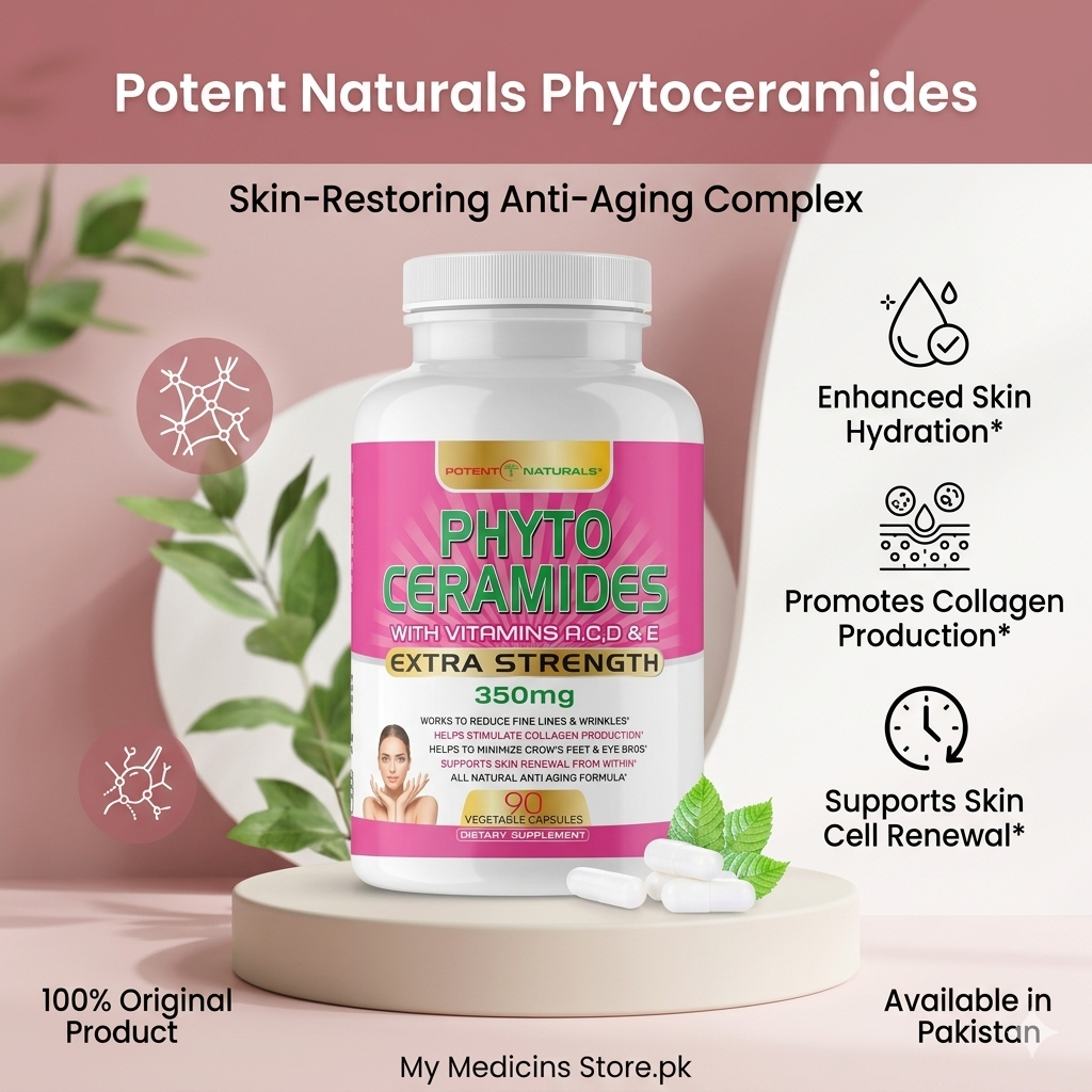 POTENT NATURALS Phytoceramides Extra Strength 90 Capsules In Pakistan