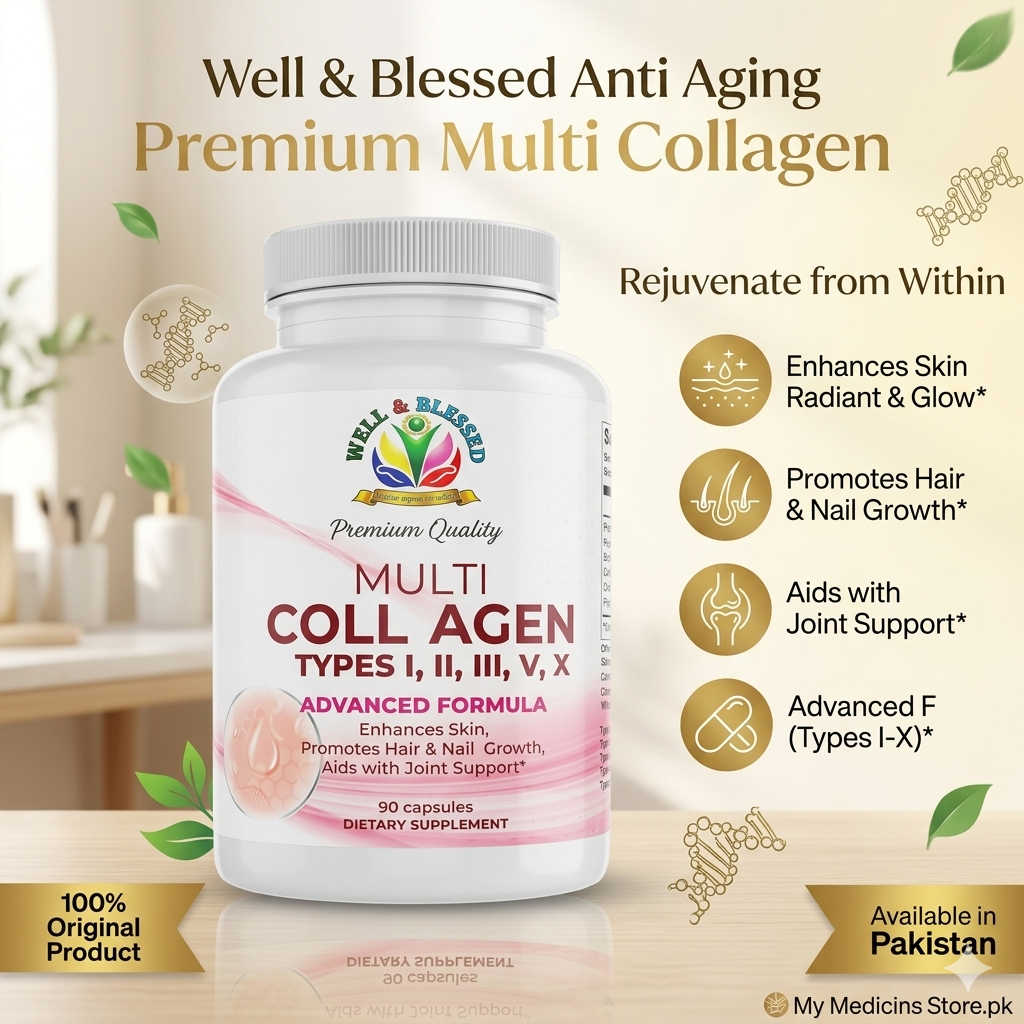 Well & Blessed Anti Aging Premium 90 Capsule In Paksitan