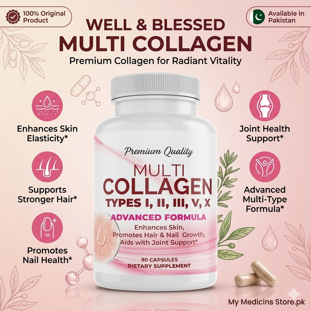 Well & Blesse Multi Premium Collagen 60 Capsules In Pakistan