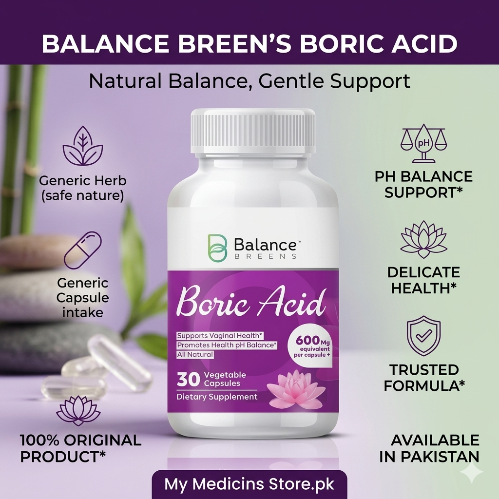 Balance Breens Boric Acid 30 Capsules In Pakistan