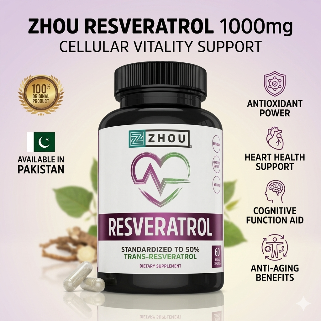 ZHOU Resveratrol - 1000mg Capsules In Pakistan