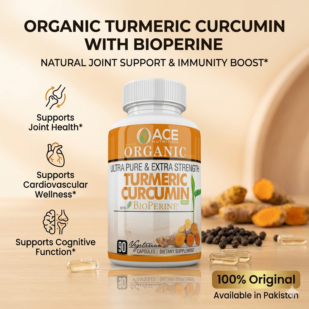 ACE Nutrition Turmeric Curcumin Bioperine 60 Capsules In Pakistan