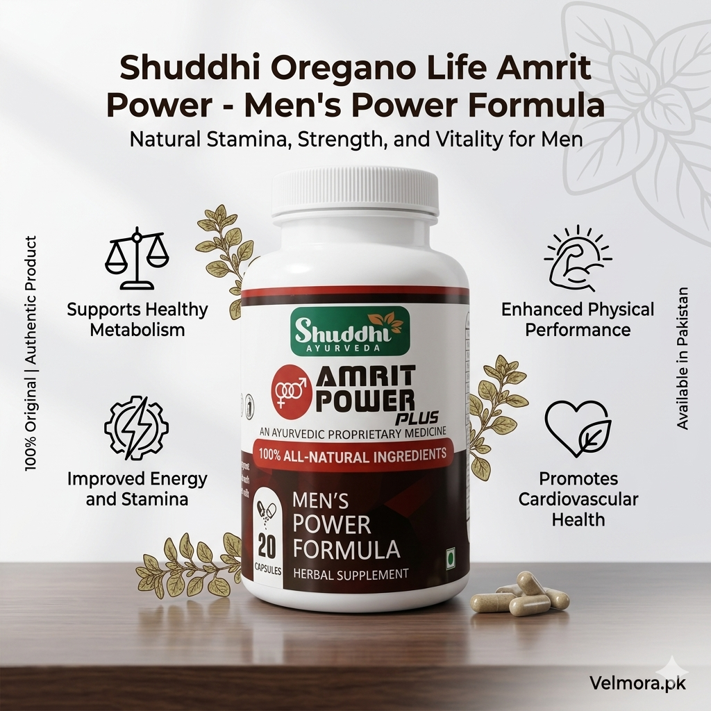 Shuddhi Oregano Life Amrit Power 60 Capsules In Pakistan
