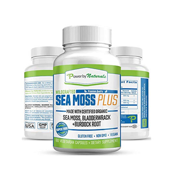 Powered By Naturals Sea Moss Plus 60 Capsules In Pakistan