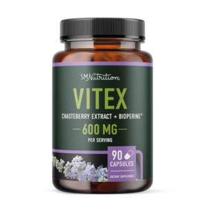 SM Nutrition Vitex 600mg Chasteberry Extract Plus Bioperine 90 Capsules In Pakistan
