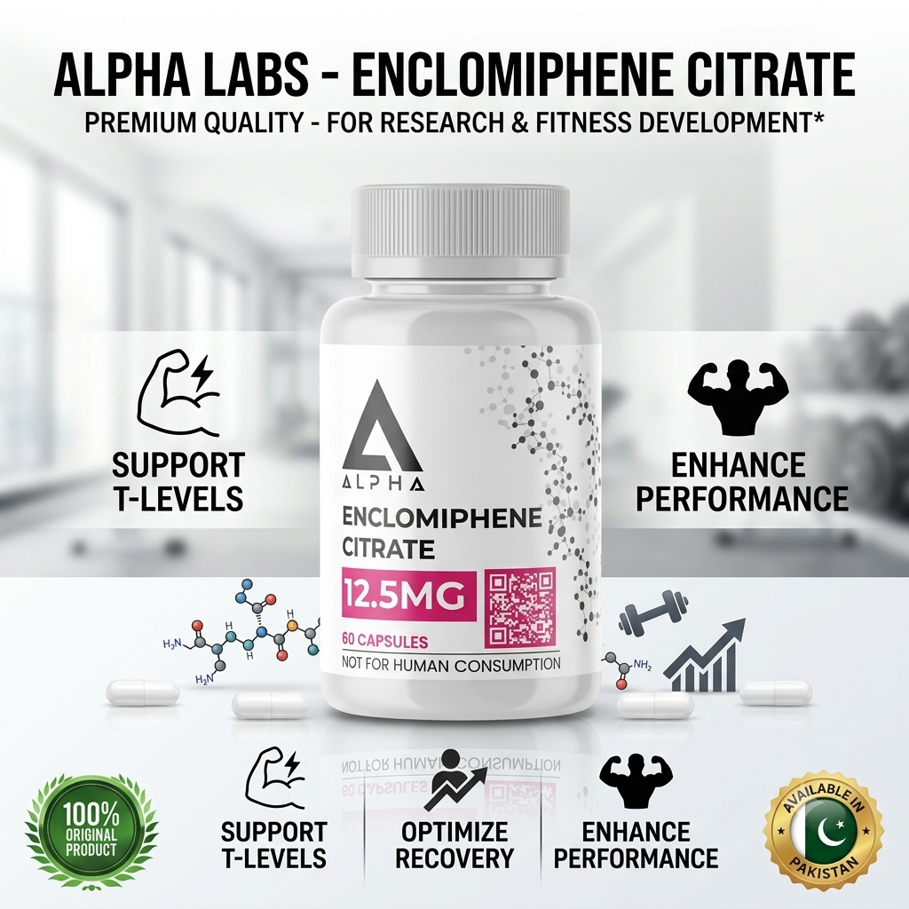 Alpha Enclomiphene Citrate 12.5mg 60 Capsules In Pakistan