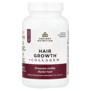 Ancient Nutrition Hair Growth + Collagen 60 Capsules