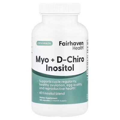 Fairhaven Health Myo + D-Chiro Inositol 120 Capsules