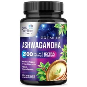 Health Nutrition Naturals Ashwagandha 2100mg Capsules
