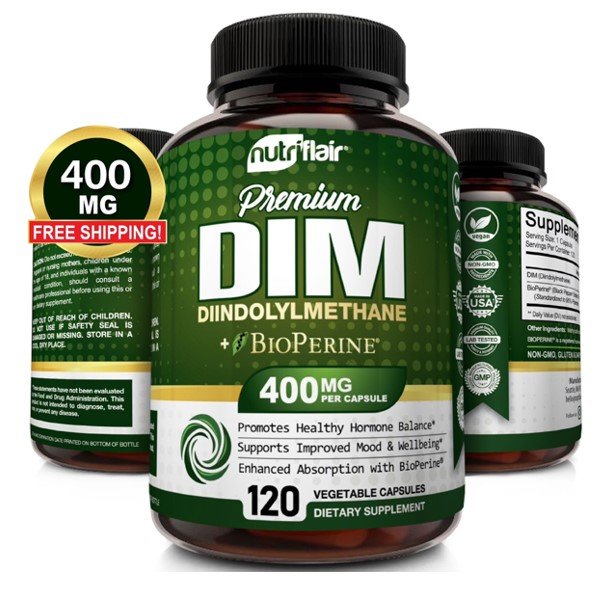 NutriFlair DIM Supplement 120 Vegetable Capsules