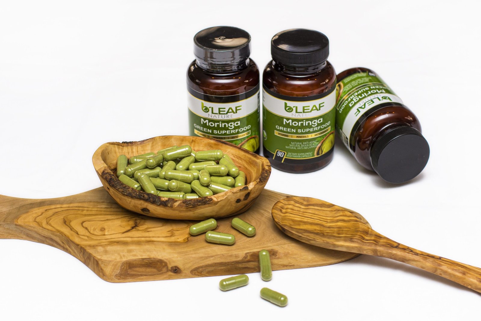 B’leaf Nature Moringa Leaf Powder 90 Capsules