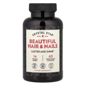 Crystal Star Beautiful Hair & Nails 60 Vegetarian Capsules