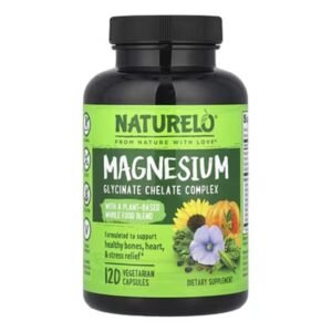 NATURELO Magnesium Glycinate Chelate Complex 120 Capsules