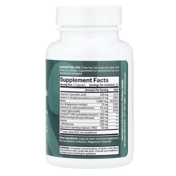 ProCare Health Hair Skin Nails 60 Capsules