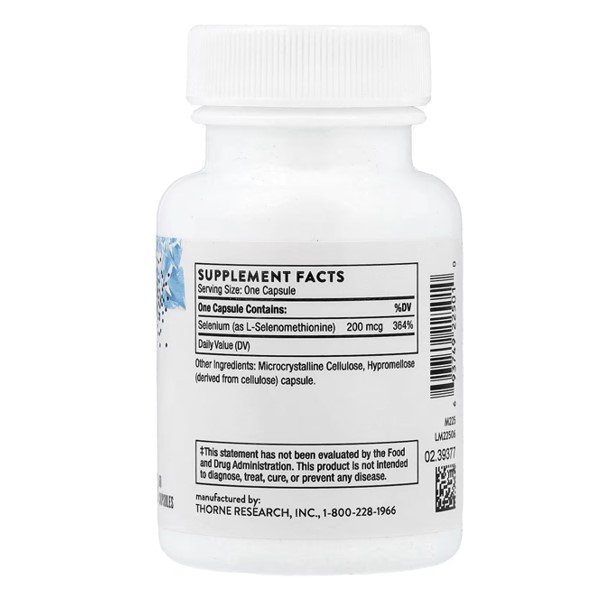 Thorne Selenium 200 mcg 60 Capsules