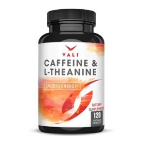 Vali Caffeine & L-Theanine 120 Vegetarian Capsules in Pakistan