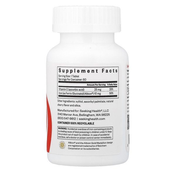 Seeking Health Iron Chewable 60 Tablets in Pakistan